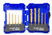 M10 HSS TiN IMPACT DRILL BIT SET 1/4inch HEX SHANK 3mm-12mm