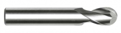 2 Flute HSS Plain Shank Ball Nose Short Series Slot Drills (BS 122|4)