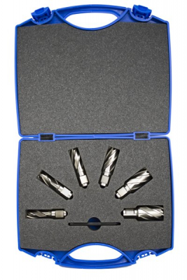 14mm - 24mm HSS SHORT SERIES ANNULAR 6 PIECE SET WITH PIN