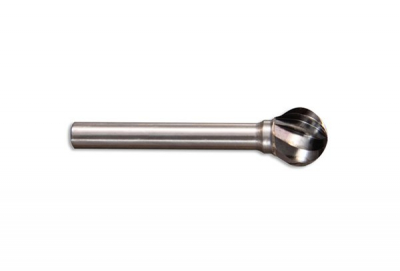 1/2"x11x6mm BALL BURR ALUMINIUM CUT SHAPE D