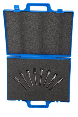 8 PIECE 6mm SHANK BURR SET 2 SINGLE CUT