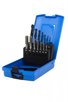 M3-M12 HSS DIN338 DRILL & ISO 529 SHORT MACHINE TAP SET