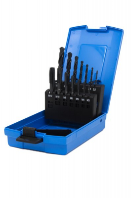 M3-M12 HSS DIN338 DRILL & SPIRAL POINT P1 TAP SET