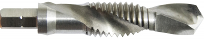 M6 HSS HEX SHK DRILL TAP COMBI